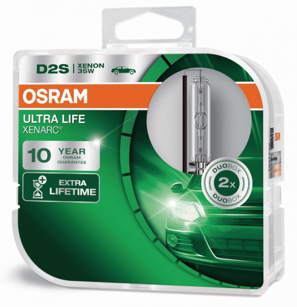 OSRAM D2S 35W Ultra Life 10 Jahre Garantie Set - 2 Stück